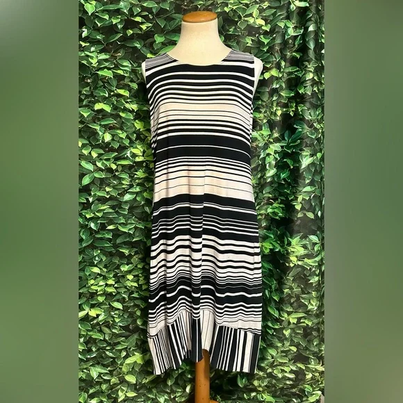 chico's black and white maxi dress Dress Casual Maxi By Chicos In Black & White, Size:L